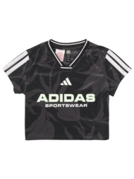 t-shirt με κοντά μανίκια adidas house of tiro colors of football crop t-shirt kids