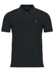 πόλο με κοντά μανίκια polo ralph lauren polo stretch col zippe