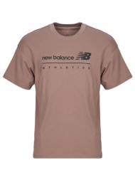 t-shirt με κοντά μανίκια new balance linear graphic t-shirt