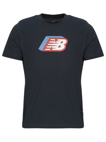 t-shirt με κοντά μανίκια new balance cubed logo t-shirt