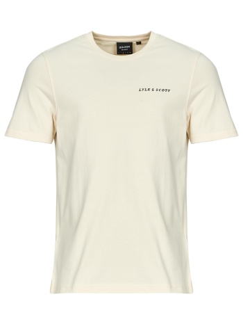 t-shirt με κοντά μανίκια lyle & scott script t-shirt