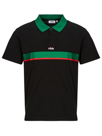 πόλο με κοντά μανίκια fila sagano relaxed taped polo shirt