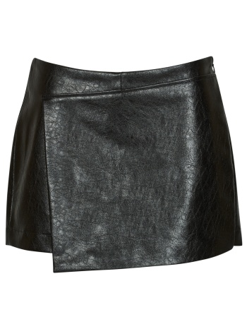 κοντές φούστες only onlrebel hw faux leather skort