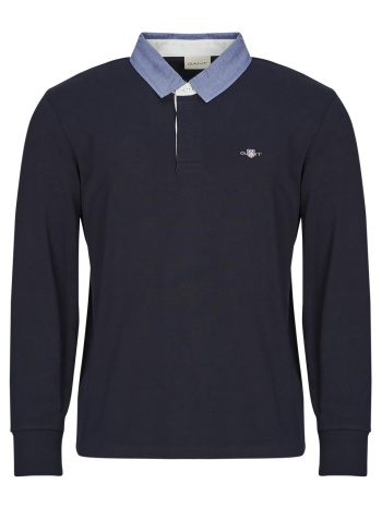 πόλο με μακριά μανίκια gant reg chambray heavy rugger