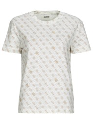 t-shirt με κοντά μανίκια guess 4g rhombus studs