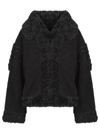 μπουφάν guess ezra oversize faux fure