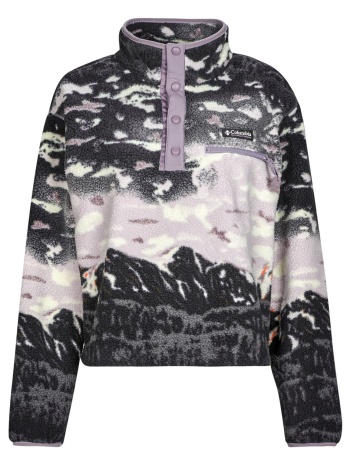 fleece columbia helvetia ii printed cropped half snap