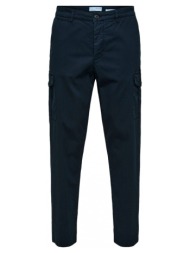 παντελόνια selected slim tapered wick 172 cargo pants - dark sapphire |