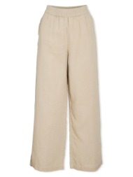 παντελόνια vila lania wide trousers - feather grey |