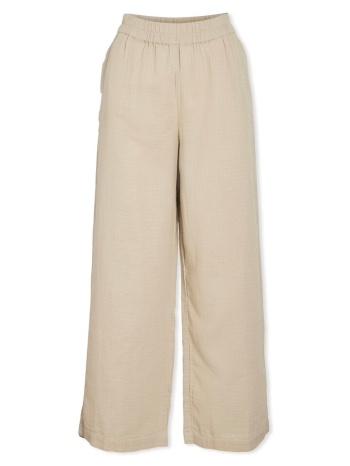 παντελόνια vila lania wide trousers - feather grey |
