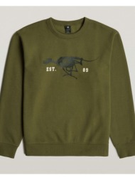 φούτερ g-star raw running dog back gr r s |