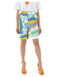 shorts & βερμούδες moschino printed relaxed fit bermuda women jeans |