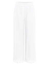 παντελόνια only onlpaula elastic high waist wide leg l.32 pants women |