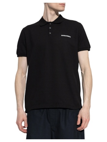 t-shirt με κοντά μανίκια dsquared tennis fit polo t-shirt