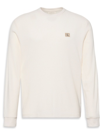 μπλουζάκια με μακριά μανίκια calvin klein jeans ls waffle σε προσφορά