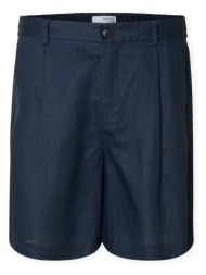 shorts & βερμούδες selected loose shorts - wyatt linen - outer space |