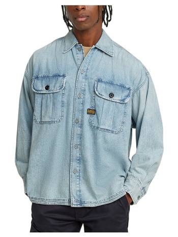 πουκάμισο με μακριά μανίκια g-star raw pleated longsleeve 2