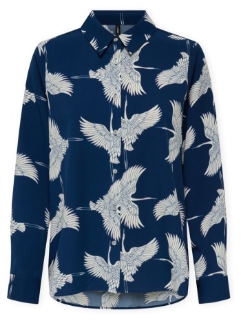 πουκάμισο με μακριά μανίκια only nova life vis shirt - blue