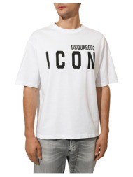 t-shirt με κοντά μανίκια dsquared icon loose fit t-shirt men |