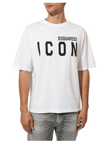 t-shirt με κοντά μανίκια dsquared icon loose fit t-shirt