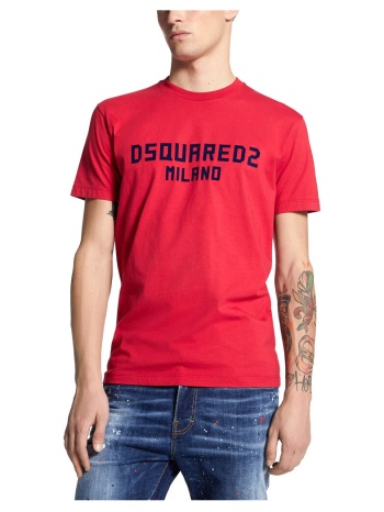 t-shirt με κοντά μανίκια dsquared milano logo regular fit