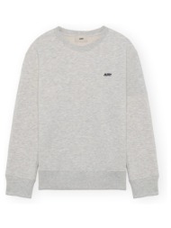 φούτερ autry embroidered logo crewneck sweatshirt - grey melange |