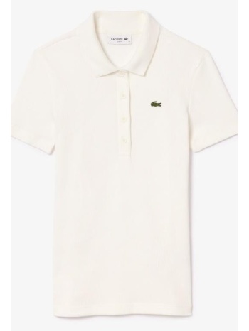 t-shirts & polos lacoste ribbed collar shirt | σε προσφορά