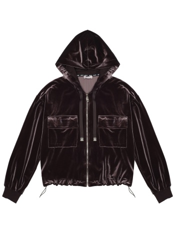 φούτερ liu jo felpa aperta tf5108 j4955 | σε προσφορά