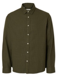 πουκάμισο με μακριά μανίκια selected noos regnoah shirt - forest green |