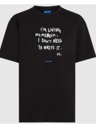 t-shirt με κοντά μανίκια karl lagerfeld klj relaxed karlism tee |