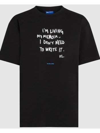 t-shirt με κοντά μανίκια karl lagerfeld klj relaxed karlism σε προσφορά