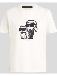 t-shirt με κοντά μανίκια karl lagerfeld ikon sketch duo t-shirt |