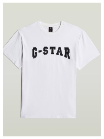 t-shirt με κοντά μανίκια g-star raw d26840 c336 felt logo r σε προσφορά