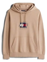 φούτερ tommy hilfiger linear flag graphic hood |