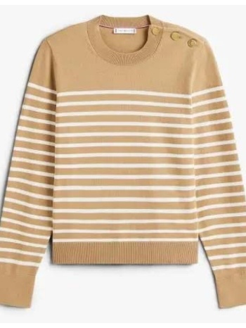 πουλόβερ tommy hilfiger co jersey mid gg ls gold | σε προσφορά