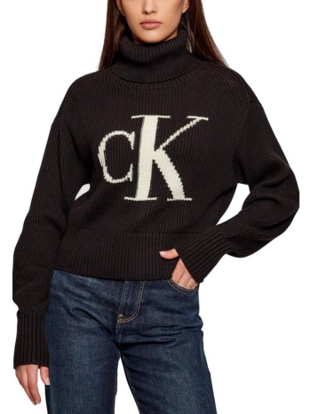 πουλόβερ calvin klein jeans blown up ck loose sweater σε προσφορά