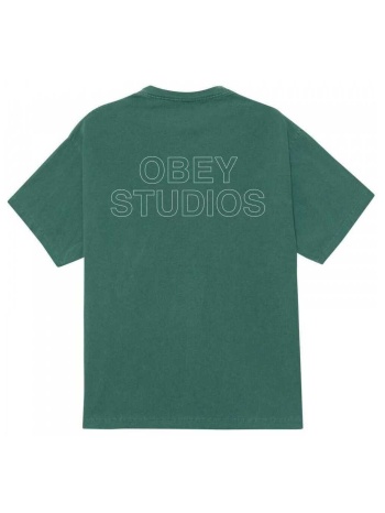 t-shirt με κοντά μανίκια obey studios outline |