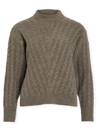 πουλόβερ vila relli highneck knit - falcon |