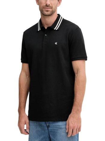 πόλο με κοντά μανίκια calvin klein jeans ss monogram pique σε προσφορά
