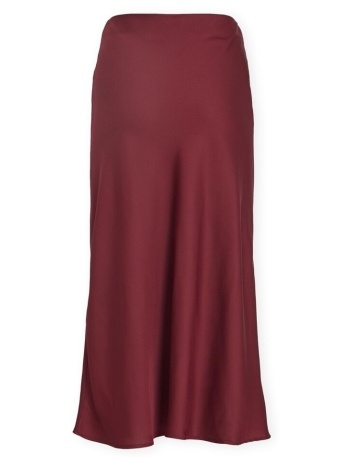 κοντές φούστες vila noos elette skirt - cabernet |