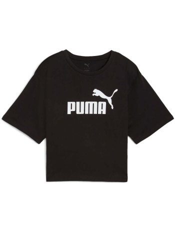 t-shirt με κοντά μανίκια puma ess cropped no. 1 logo