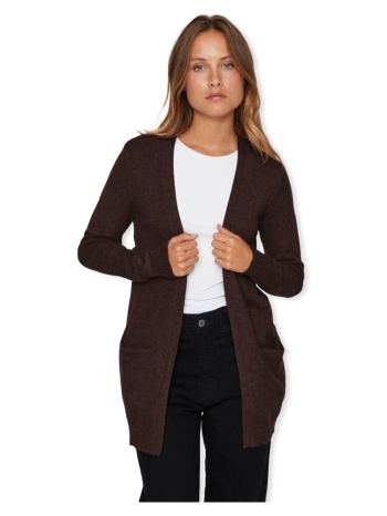 παλτό vila noos ril cardigan - coffee bean |