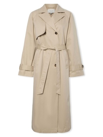 παλτό y.a.s yas plena pleated jacket - brown rice |