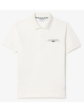 t-shirts & polos lacoste short sleeved ribbed collar | σε προσφορά
