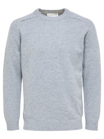 πουλόβερ selected wool jumper new coban - medium grey σε προσφορά