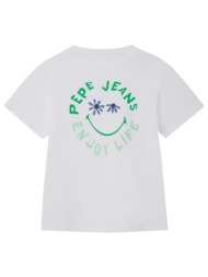 t-shirt με κοντά μανίκια pepe jeans pg503081 800 |