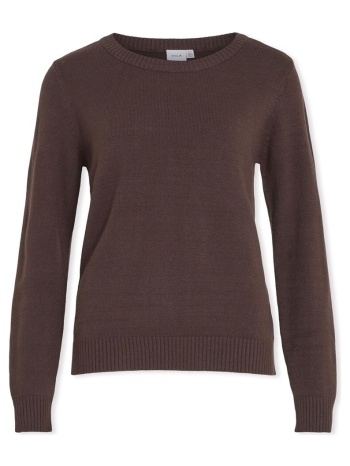 πουλόβερ vila noos ril o-neck l/s - coffee bean |