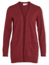 παλτό vila noos ril cardigan - cabernet |