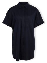 μπλούζα vila harlow 2/4 oversize shirt - sky captain |