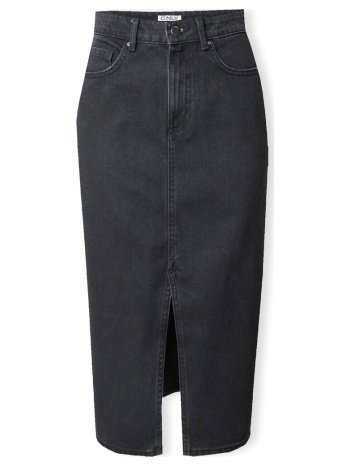 κοντές φούστες only noos bianca midi skirt - washed black |